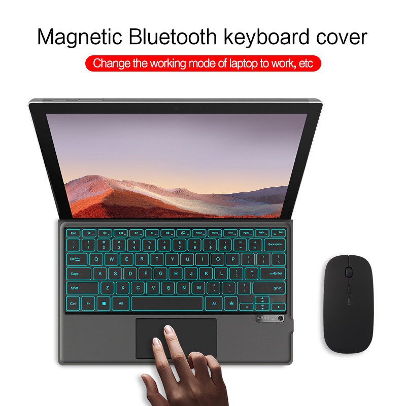 Keyboard For Microsoft Surface Pro 6 5 4 Pro5 Pro4 Bluetooth Keyboard Case Cover Wireless mouse Tablet Laptop computer 12.3"