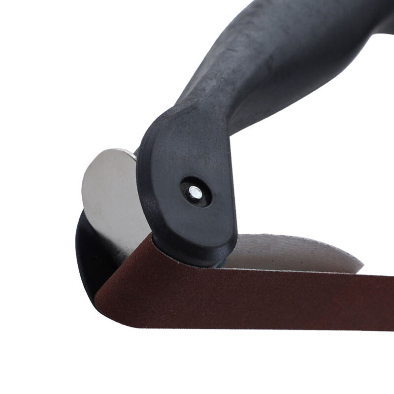 Gagang amplas genggam pita pengamplasan dapat diatur dengan sabuk pengamplasan untuk menggiling rak amplas rak sabuk pengamplasan sabuk abrasif