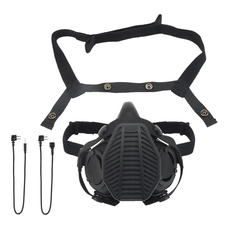 Sotr Maske Spezial operationen taktisches Atemschutz gerät mit Mikrofon Kommunikation Halbmaske Hepa Filtration gegen Luft partikel