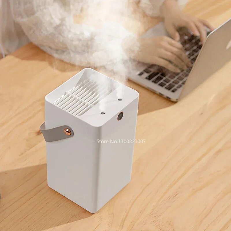 Portable Air Intelligence Humidifier Home Office Mute USB 3L Large Capacity Humidifier Double Nozzle Digital Display Humidifiers