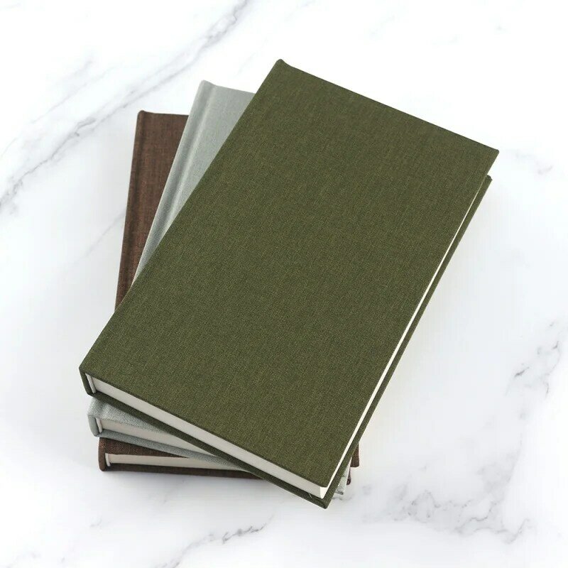 custom.Factory price linen fabric hardcover decorative books for home decor