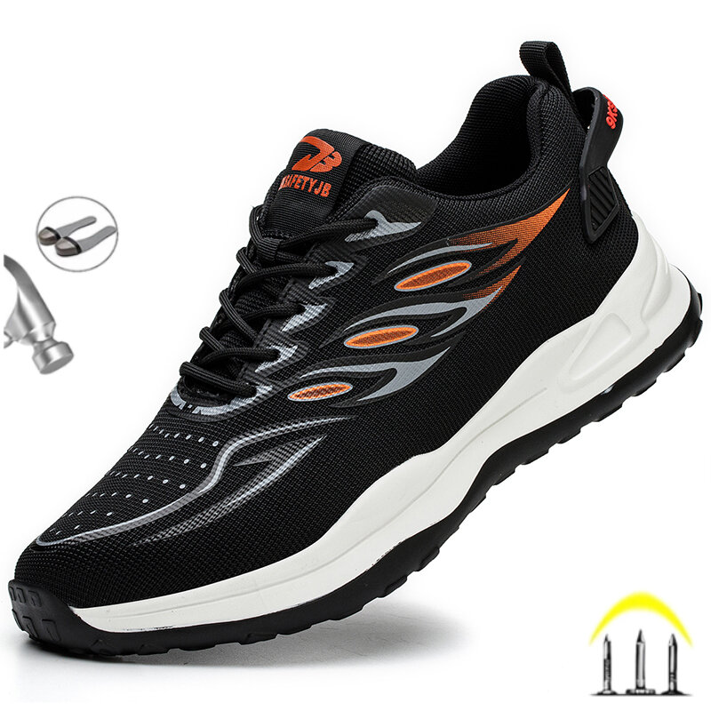 New Fashion 2024 Indestructible Men Safety Shoes Work Sneakers Anti-smash Anti-puncture Industrial Male Footwear
