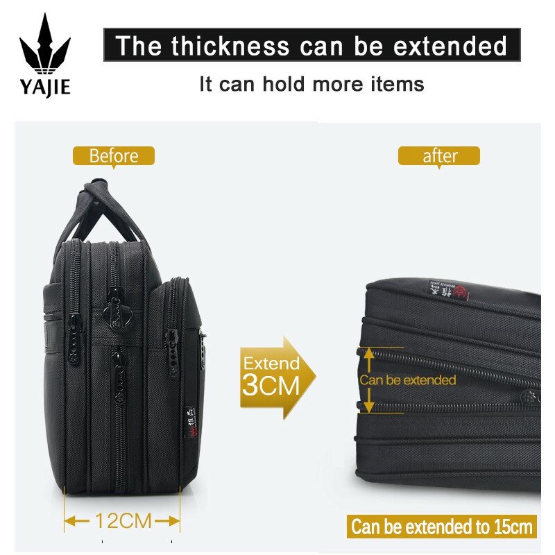 Large Capacity Briefcase Bag Men Business Bag 15.6" Laptop Bag Shoulder Bags Canvas Handbags Notebook Bag Messenger Bags