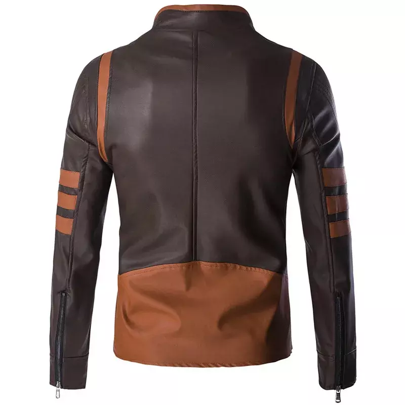 Chaqueta Cavalier de motocicleta para hombre, abrigo de piel sintética, diseño de juego, primavera, 2024