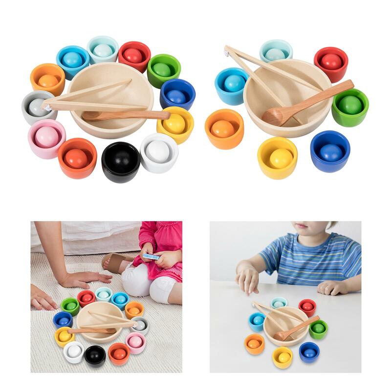 Montessori Toys Cognitive Thinking Ability Counting Toys Balls in Cups Toys