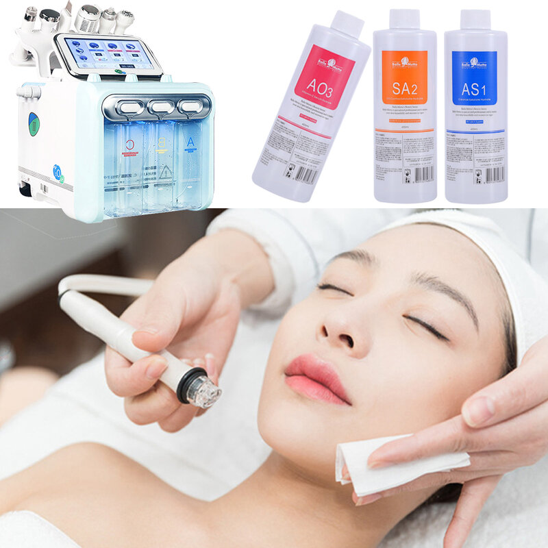Wholesale Hydra Facial Solution AS1 SA2 AO3 for Hydra Facial Machine Aqua Peeling Solution Hydra Serums for Facial Cleansing