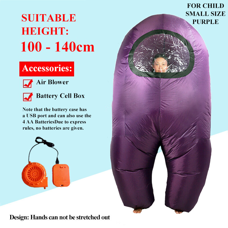 ชุดคอสตูมเป่าลมสำหรับเด็กชุดนักบินอวกาศมนุษย์หมาป่าสีแดงตัวเล็กชุดบนเวที