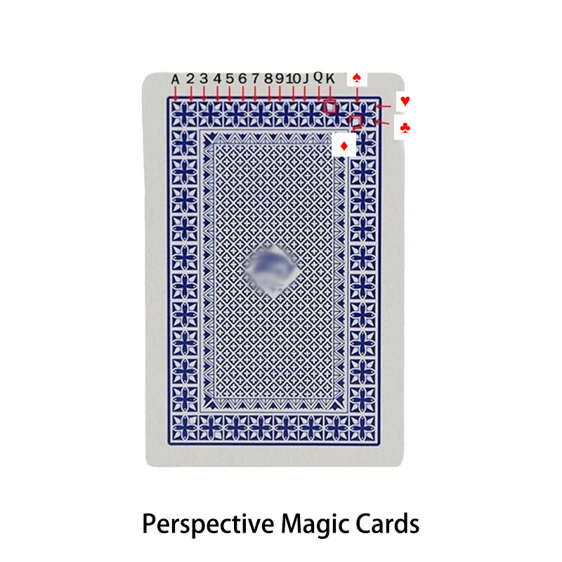 Markierte Deck Spielkarten Poker Zaubertricks Perspektive Poker Karten Nahaufnahme Straße Illusion Gimmick einfach für Anfänger zu tun