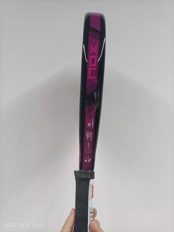 Padel Tennis schläger, 3K Kohle faser, Eva Soft Memory Shape, grobe Oberfläche, High Balance Paddel ohne Tasche