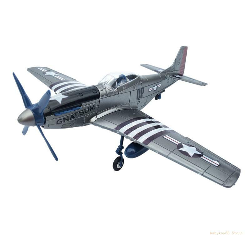 Modelo avión realista Y4UD, Kits avión DIY, caza en miniatura para niño, regalo, Kits modelos fácil montaje, entrega