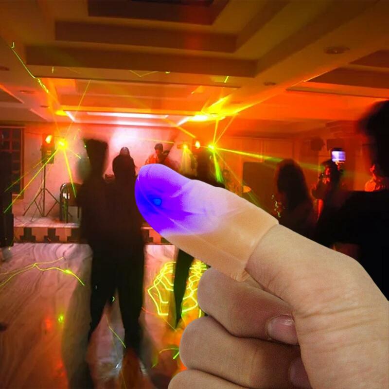 Portátil LED Thumb Light para crianças e adultos, 2x Finger Toy, Show