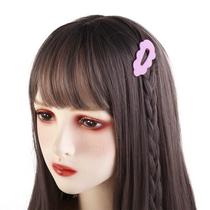 Clipe de bico de cor doce para meninas e mulheres, grampo de cabelo ondulado estilo coreano, presilhas femininas, acessórios para cabelo