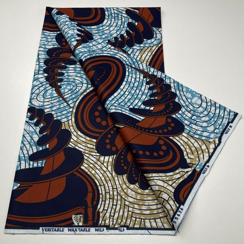 2024 nuovo stile Supe-V hollande tessuti africani stampa cerata nigeriana tessuti di cera africana di alta qualità per Patchwor 3 c613gx