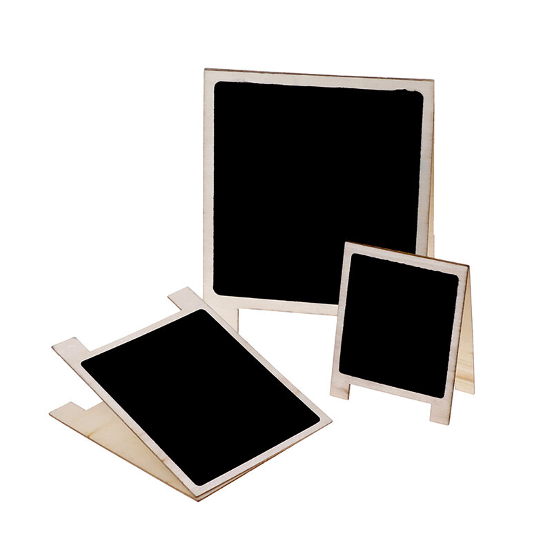 デスクトップライティングボード用ブラックボード、両面黒板、メッセージボード、ライティングボード、木製卓上、文房具用品、事務用品、サイズs、8*10cm