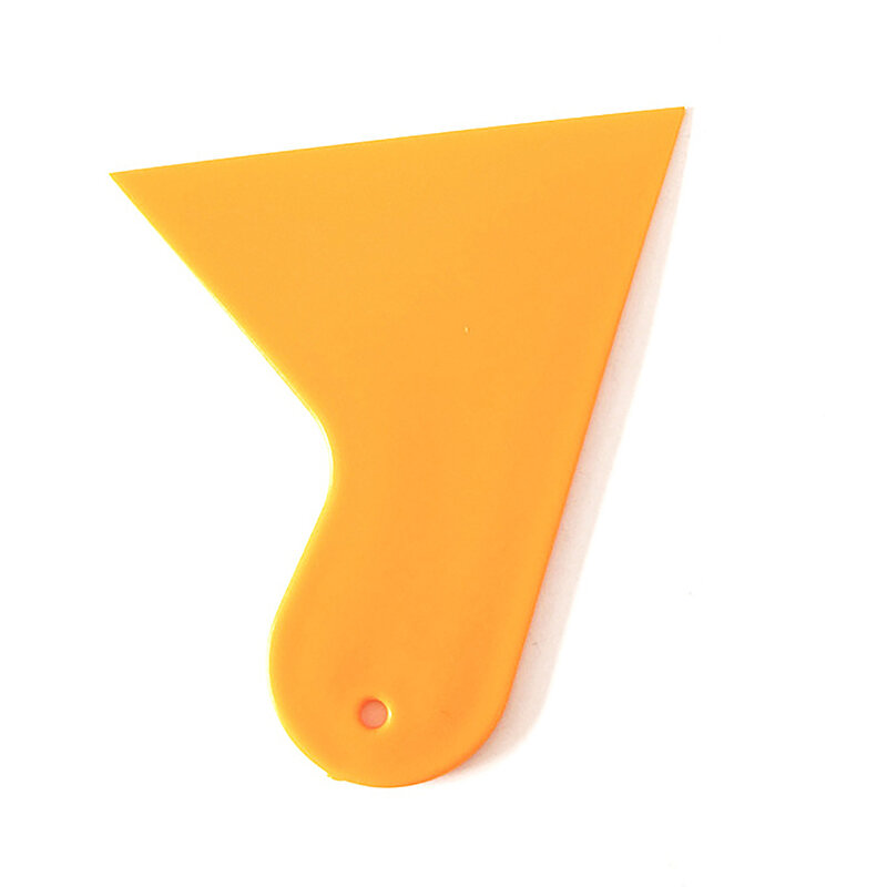 Universal Durable Mini Thicken Yellow Car Film Wrap Scraper Smooth Plastic Car Plastic Wrap Decal Sticker Squeegee
