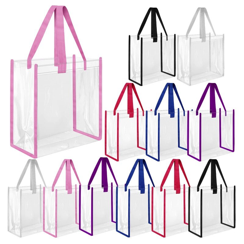 防水透明PVCトートバッグ,ジッパー付きショッピングバッグ,ビーチバッグ,PVC,高品質,カスタム製品