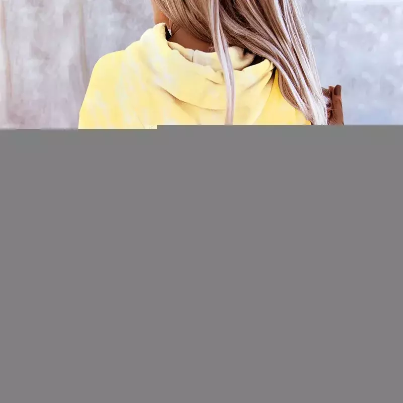 Donna Tie Dye stampa Pullover coulisse manica lunga tuta top felpe con cappuccio Casual felpa allentata primavera autunno maglione con cappuccio nuovo