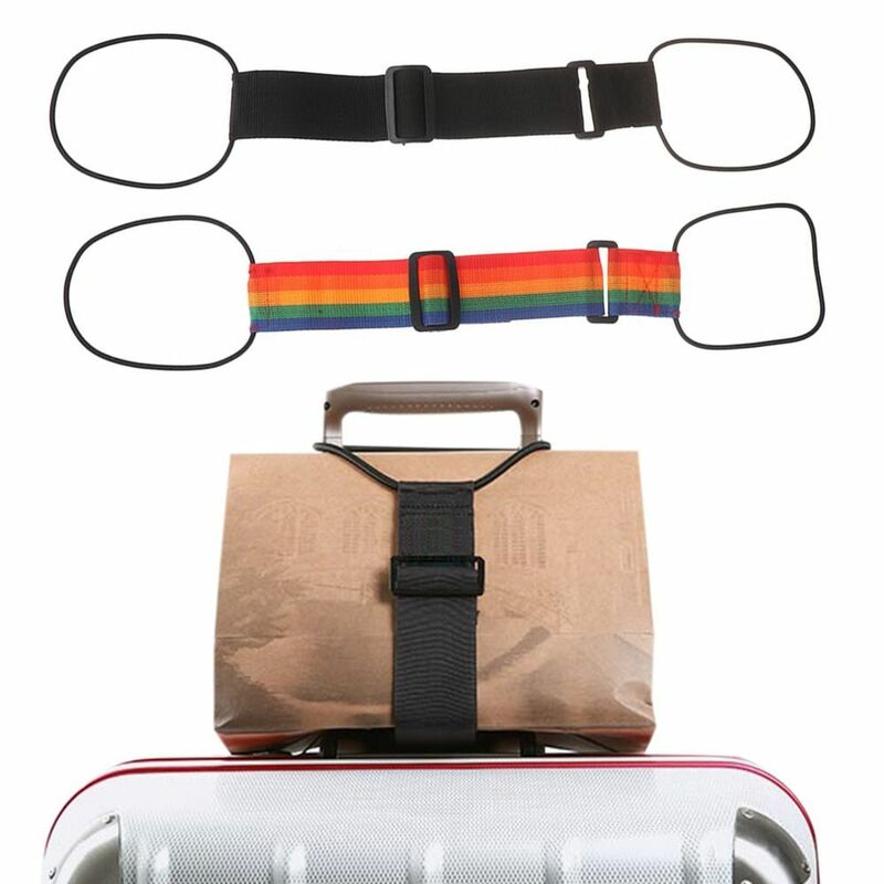 Cinturones elásticos ajustables para equipaje, correa elástica para embalaje de equipaje, Correa colgante fija, suministros de viaje