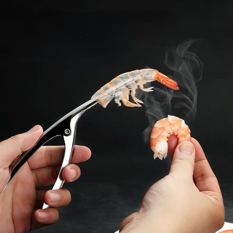 Aço inoxidável shrimp thread cozinha ferramenta de limpeza intestino casca casca artefato gadgets para conveniência