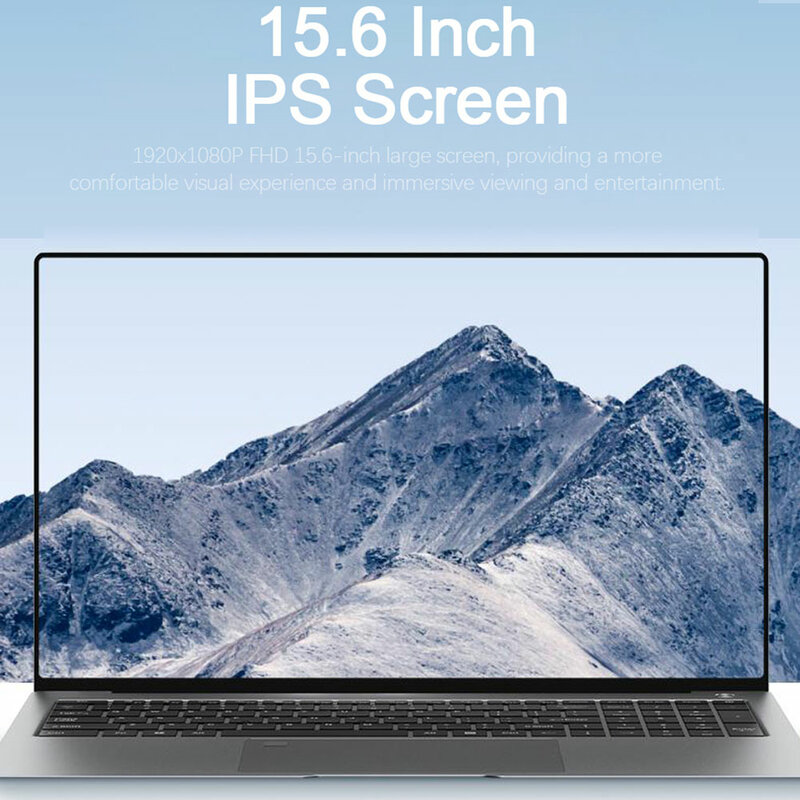 CRELANDER Laptop Gaming, Notebook Laptop IPS layar sentuh 15.6 inci Intel N5095 Quad Core dengan MX450 2G RGB Backlit ultra tipis