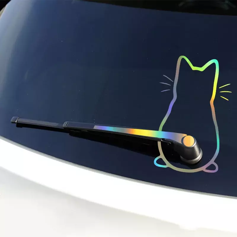자동차 스티커 아트 디자인 재미있는 고양이 창 후면 유리 자동차 장식, 자동차 스타일링 스티커 및 데칼