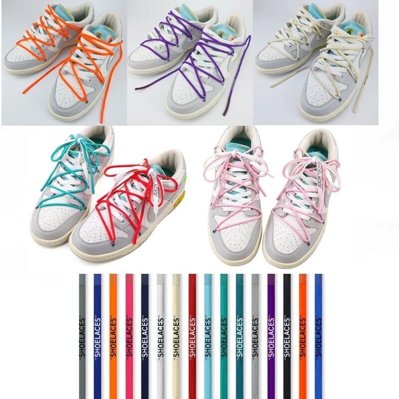 Cordones redondos estampados para zapatos, cordones para zapatillas deportivas informales de 160cm, 63 pulgadas, 1 par