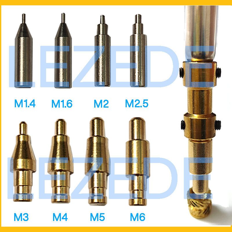 Tuerca de inserción de latón, Kit de herramientas de inserción de calor de rosca para impresión 3d de plástico, M1.4, M1.6, M2, M2.5, M3, M4, M5, M6