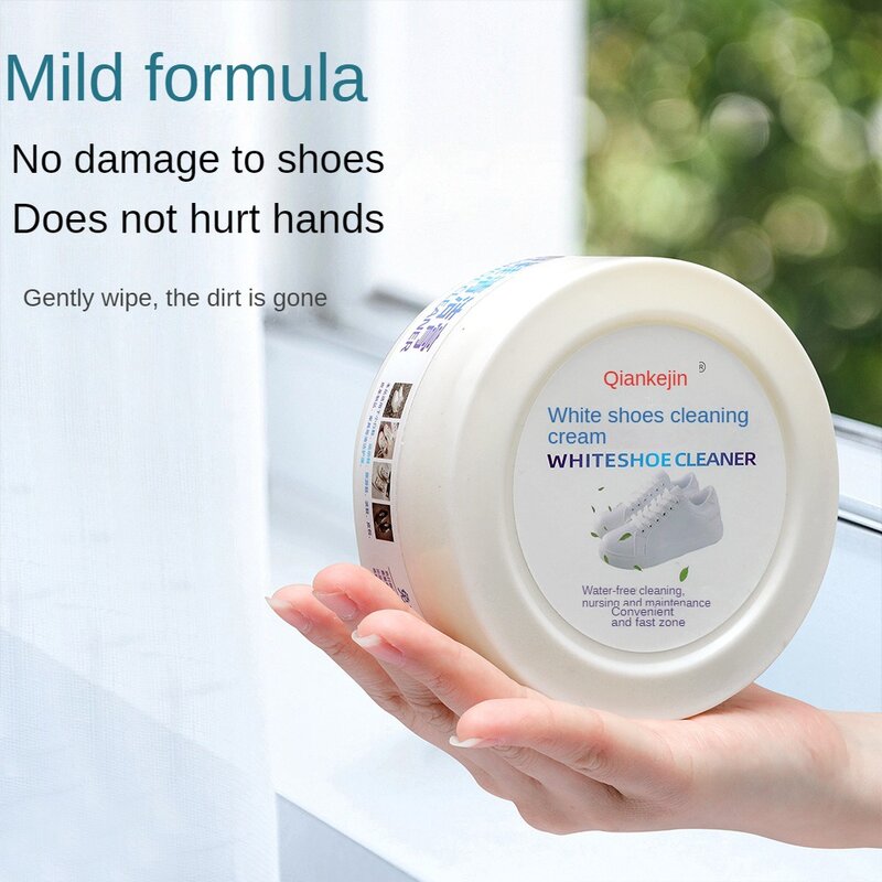 Detergente per scarpe multifunzionale crema per la pulizia delle scarpe bianca scarpe sportive per la casa detergente per tela strumenti per la pulizia con spugna per salviette