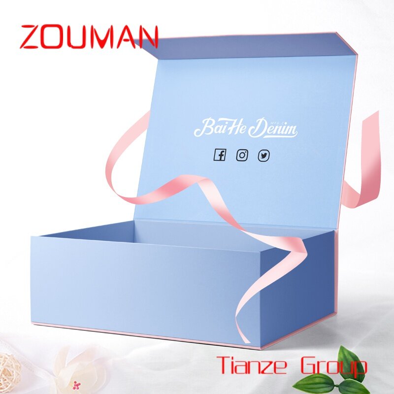 Boîte-cadeau noire rigide avec logo personnalisé, boîte en carton avec couvercle, fermeture de produit magnétique, boîte pliante en papier, luxe 256
