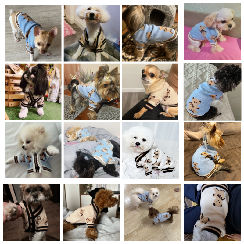 Ropa de lujo para perro Chihuahua, cárdigan a rayas, suéter Bichon Frise, abrigo cálido para perros, accesorios para perros y gatos, traje para mascotas