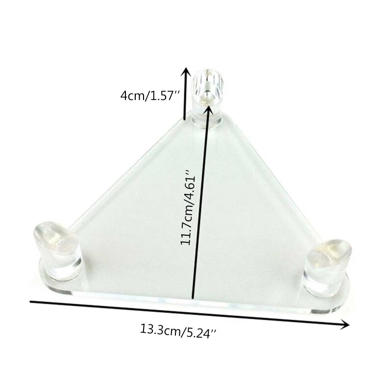 Clear for Triangle Baseball Softball Football Display Stand Storage Hold G99D