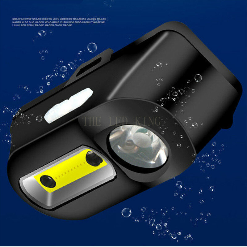 Led Scheinwerfer Taschenlampe Outdoor 18650 Batterie Lampen Q5 COB Lithium-Ionen Camping Radfahren Tragbare Mini Scheinwerfer Fischerei