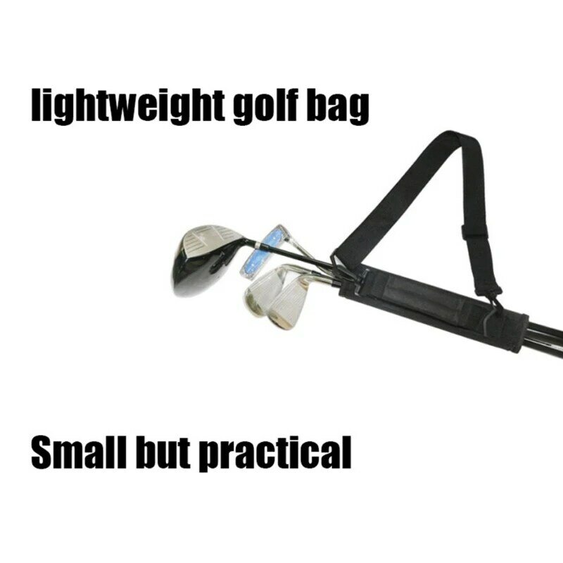 Przenośna torba do przenoszenia klubu golfowego Lekka torba uchwytem Nylonowa torba na pole golfowe regulowanymi paskami na