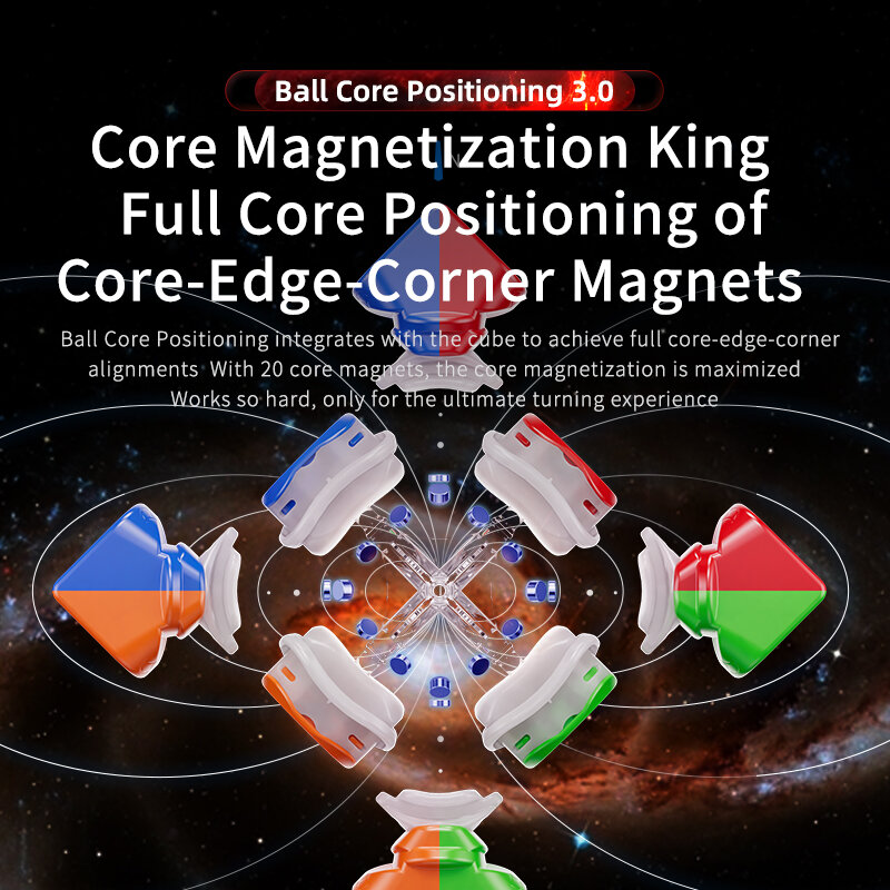 Moyu Weilong-WRM Cubo Mágico Magnético, Puzzle Profissional Brinquedos, Núcleo Maglev Ball, UV 3x3 Velocidade, V10, 3x3, original