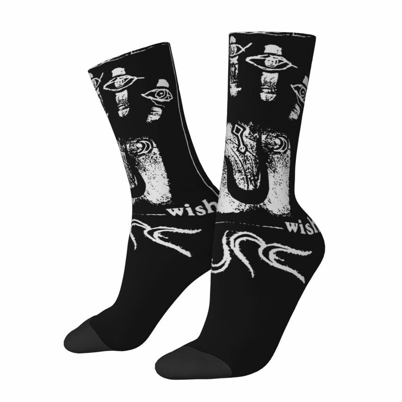 Chaussettes de compression mi-longues pour hommes et femmes, The Cure Hand rapMetal Merch, chaussettes de sport confortables, petits cadeaux