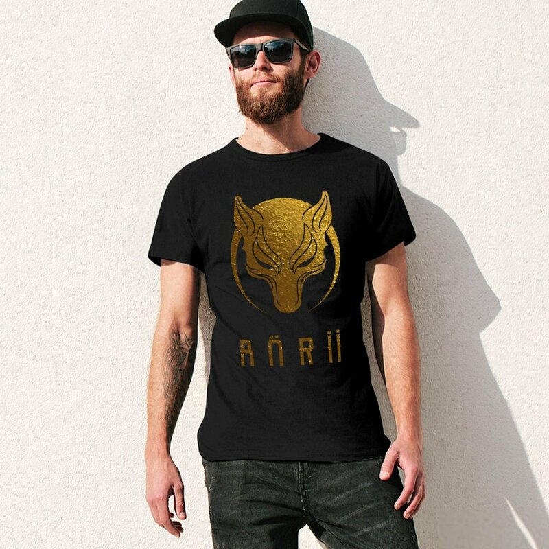 Camiseta dorada con logotipo de B? Race para hombre, diseño personalizado, su propio animal print para niños, camisetas grandes y altas