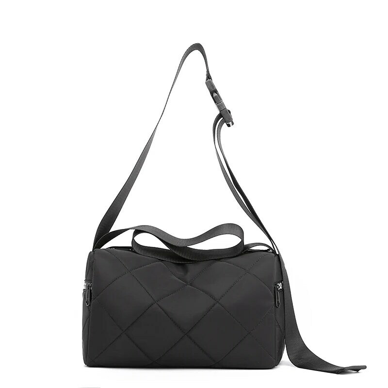 Модная дизайнерская женская сумка в клетку с бриллиантами, красивая стильная Наплечная Сумка для девочек, Высококачественная нейлоновая сумка-мессенджер для подростков