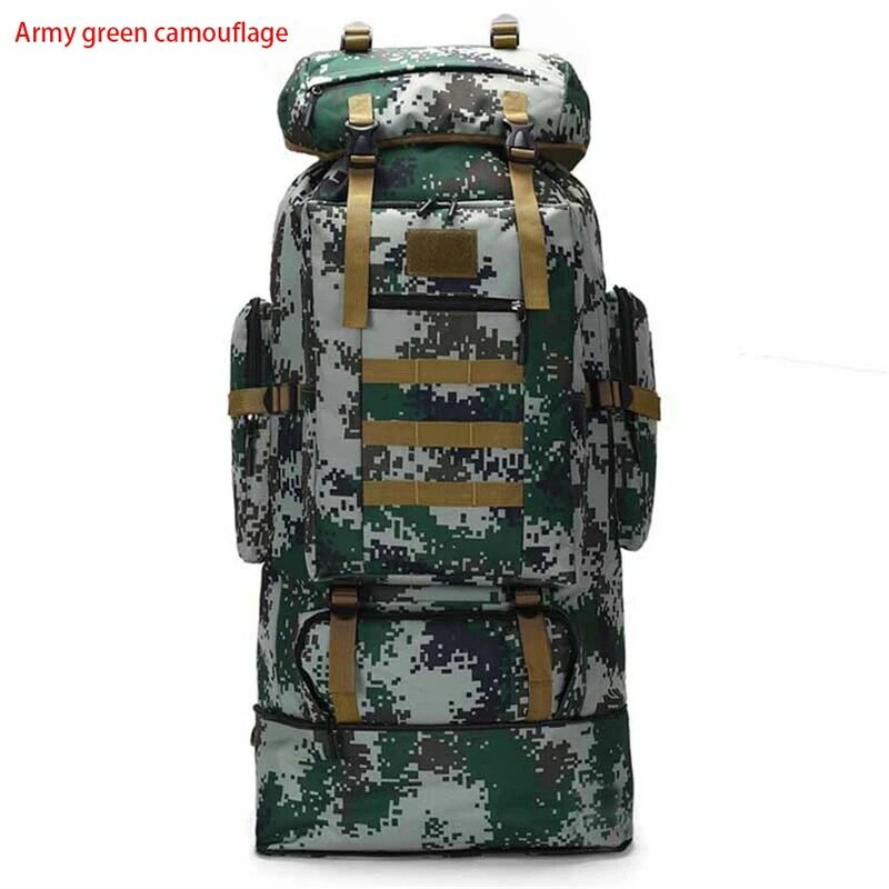 100l caminhadas acampamento camuflagem softback mochila saco tático militar ao ar livre montanhismo mochila de saída