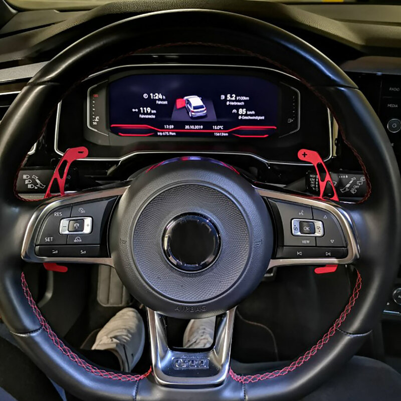 Paleta de cambio de volante de coche, palanca de cambios extendida para VW GOLF GTI R GTD GTE MK7 7 POLO GTI Scirocco 2014 2015-2019 2020, 2 unidades