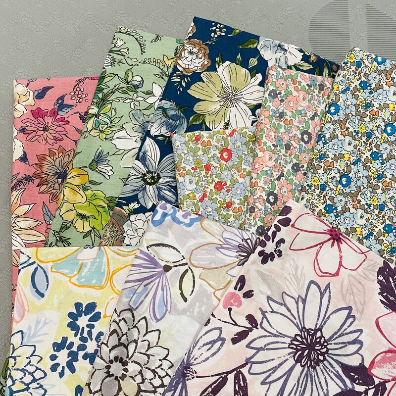 Dichte Popel ine Nelke Blumen 40er Jahre Tissun Liberty Baumwoll stoff für Kinder Baby Nähen Stoff Kleider Rock DIY handgemachtes Spleißen