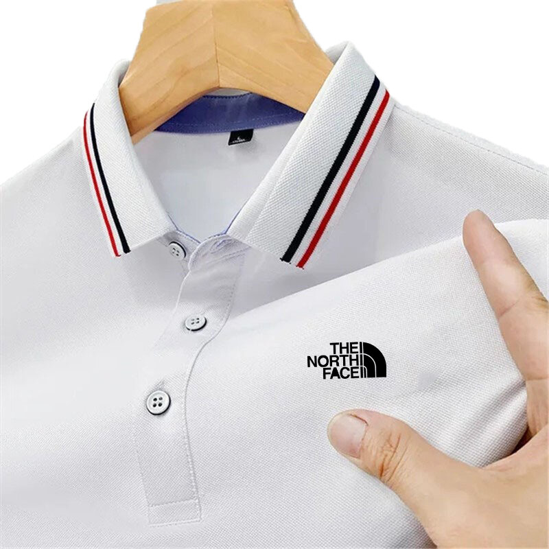 Polo en coton mélangé pour hommes, t-shirt de sport de plein air, décontracté, printemps, été, marque chaude