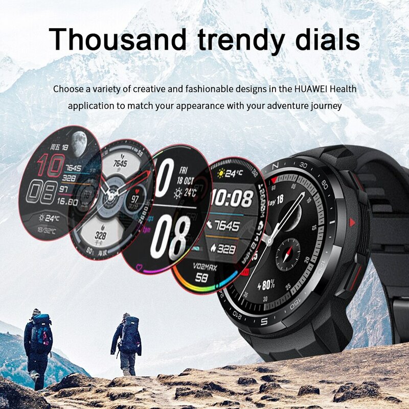 Honor jam tangan pintar GS Pro 103, arloji cerdas olahraga layar 1.39 inci 5ATM monitor denyut jantung GPS panggilan Bluetooth dan GS 3i