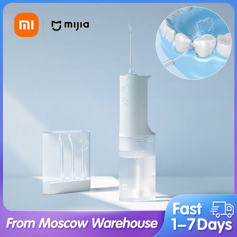Original Xiaomi Mijia Irrigador Oral Irrigador Dental MEO701 Portable Ultrasonic Teeth Oral Flusher water pick Tooth Cleaner