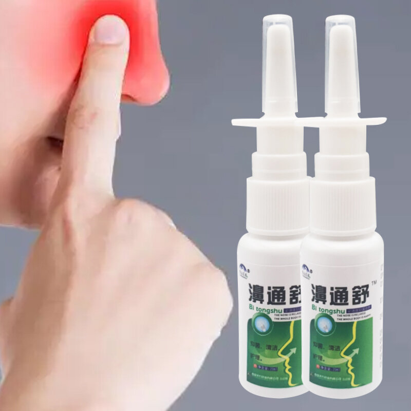 Spray médical traditionnel chinois à base d'herbes fraîches, soin pour le nez, rhinite, inconfort, goutte d'eau, démangeaisons