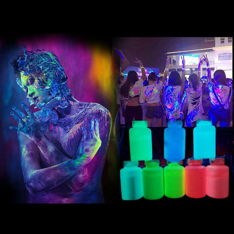15G/ขวด Fluorescent Pigment สีส่องสว่างอีพ็อกซี่เรซิ่น Pigment Glow In Dark สีอะคริลิคฮาโลวีน DIY Party เรซิ่นอุปกรณ์