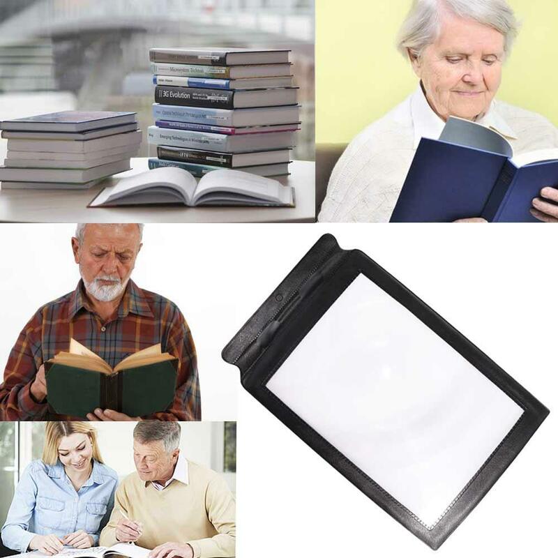 3X Large Sheet Magnifier Page Glass Lens Portable Handheld Magnifying Glass Useful A4 Lenses Reading Newspaper