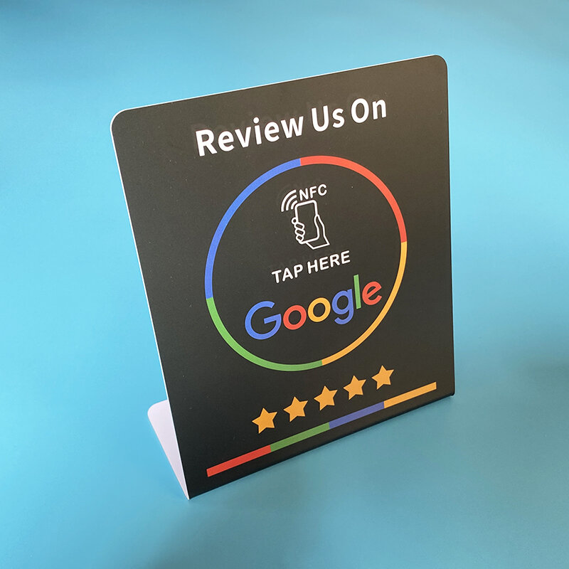 Google Review Suporte NFC Display Table Display NFC Tap Card Stand Revise-nos no Google NTAG 216 888 bytes Suporte NFC