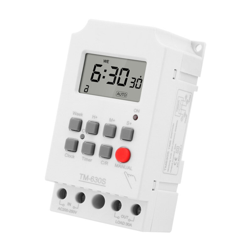 Interruptor de temporizador TM630S-2 AC220V para Farola, luz de neón, calentador de agua, aire acondicionado, LCD, controlador de temporizador de microordenador Digital