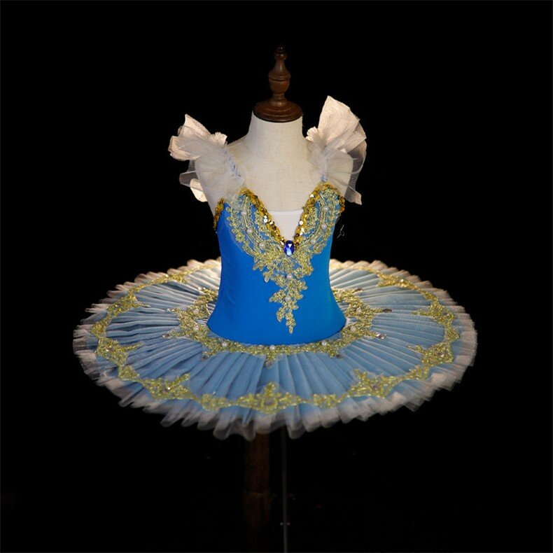 Professionelle Ballett Tutu Mädchen Weiß Schwanensee Tanz Kostüm Kind Leistung Ballerinas Pfannkuchen Tutu Kinder Ballett Kleid Mädchen