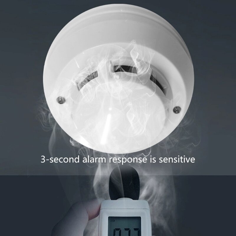 Smoke Detector Kitchen Security Fire  High Sensitivity Sound Alarm Home